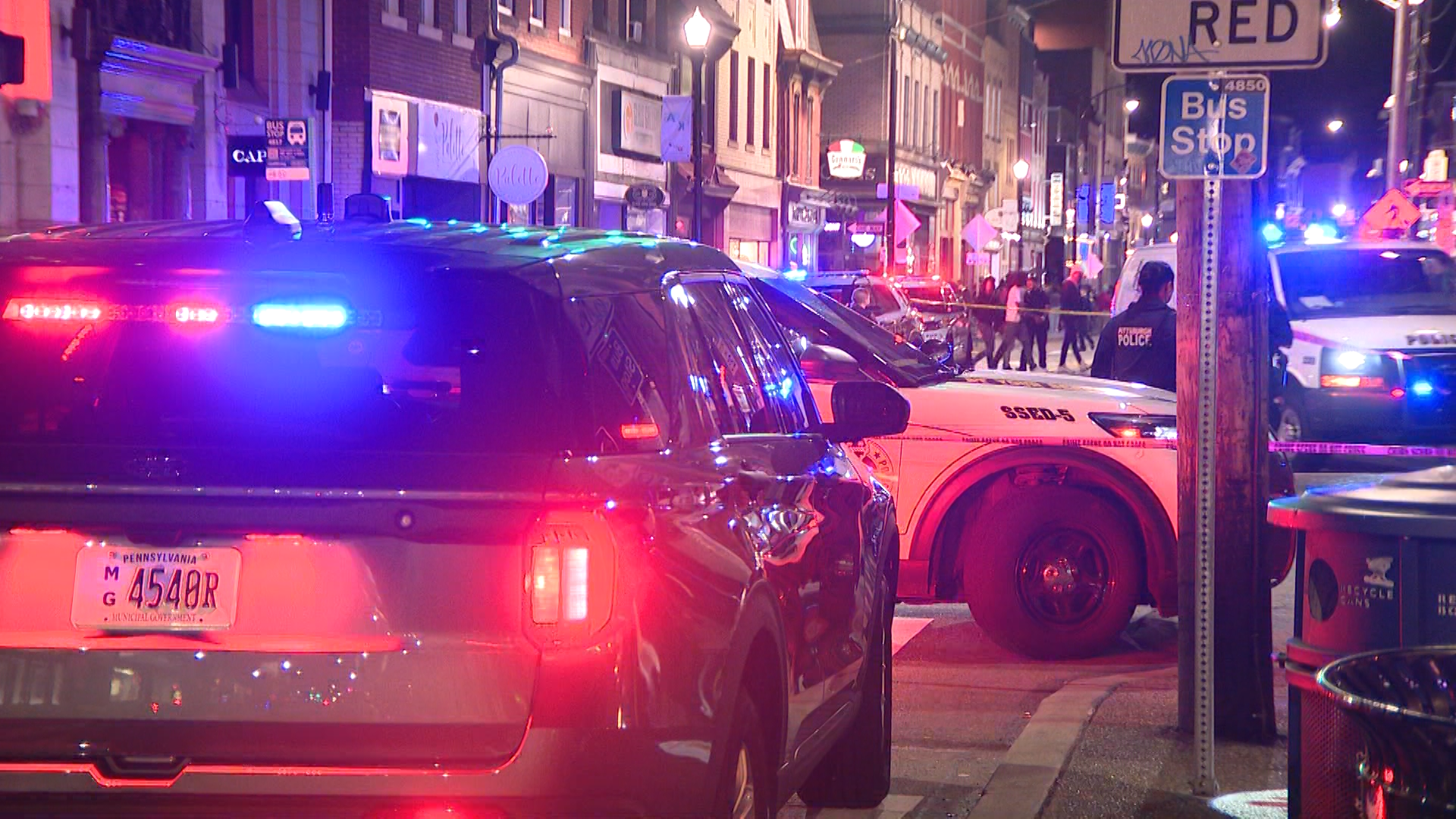 Scene inside Capo's Bar following the altercation and stabbing incident.