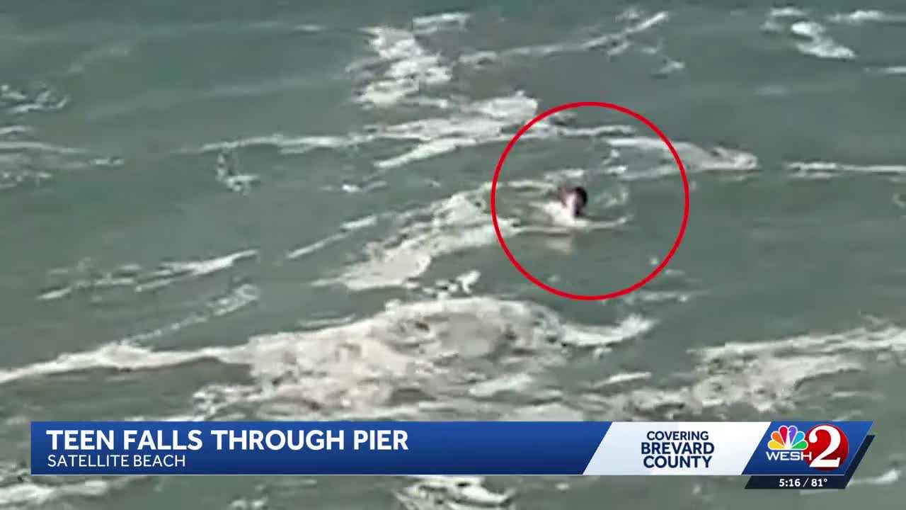 Teen rescued from ocean after falling through pier at Clearwater Beach