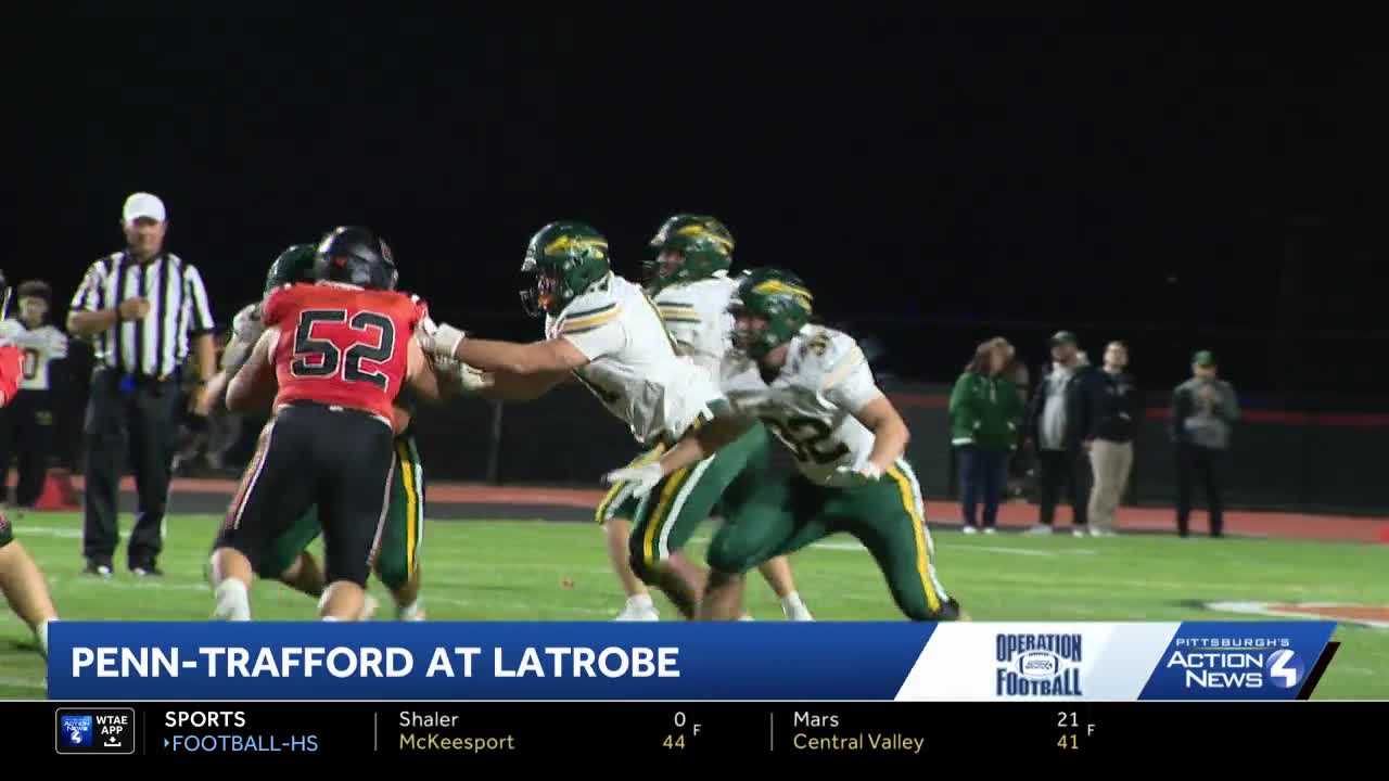 High school football game between Penn-Trafford and Latrobe